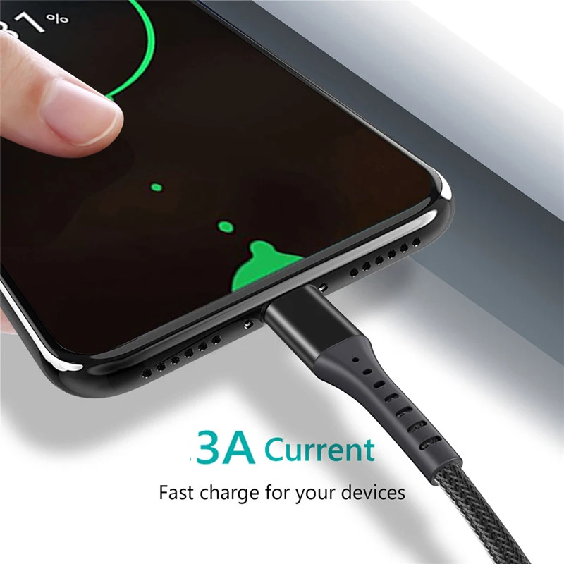 3а usb type-C кабель для Xiaomi mi 9 8 красный mi Note 8 7 Мобильный телефон Быстрая зарядка USB C кабель для samsung S10 S9 S8 Plus шнур для передачи данных