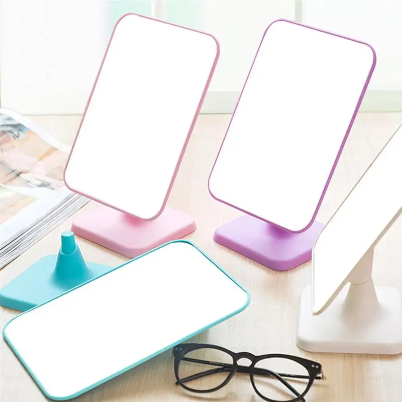 2Pcs Makeup Mirror Single-Sided Mirror Square Glass Fill Light Mirror Toilet Glass Looking Glass for Women Home Girls