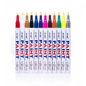 

Waterproof Paint Care Car Wheel Tire Oily Mark Pen Rubber Tyre Tread Metal Permanent Paint Marker Graffiti Car Accessories