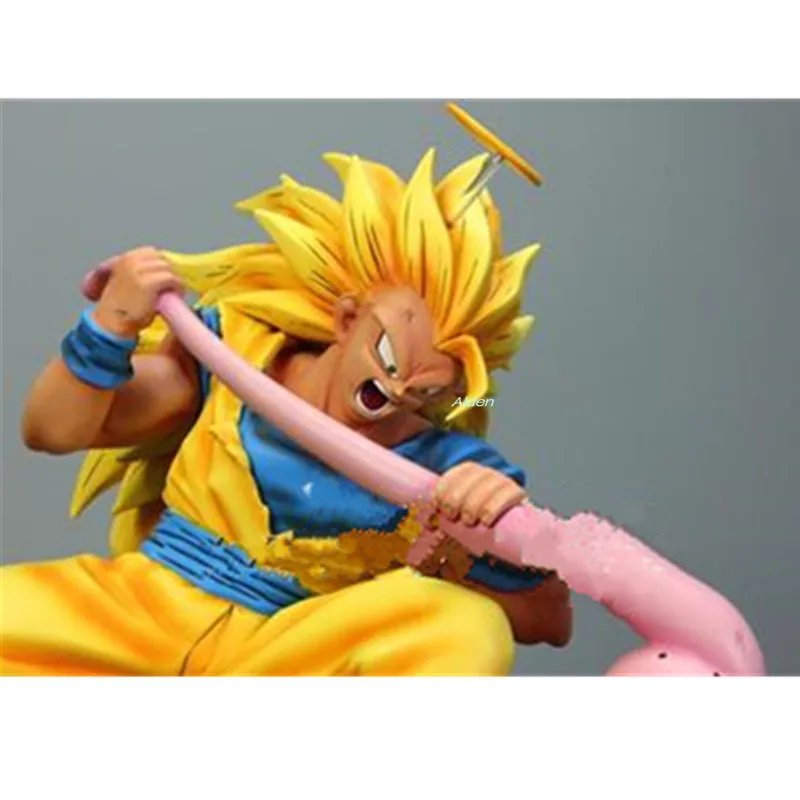 1" Dragon Ball Z статуя Супер Saiyan бюст Сон Гоку против Majin Buu полноразмерный портрет 1/6 GK экшн-модель игрушечная коробка 30 см Z2798