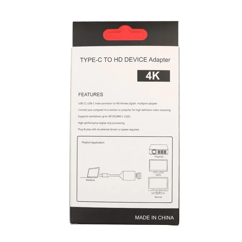 USB-C USB 3,1 type C к HDMI конвертер Кабель-адаптер для Macbook Chromebook игровой консоли Android Box