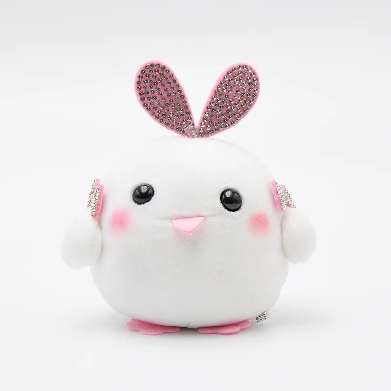 Новинка 1 шт. Kawaii милые 7 см розовый желтый курица Плюшевые игрушки расслабляющие цыпленок мягкие игрушки, детская игрушка подарок на день рождения
