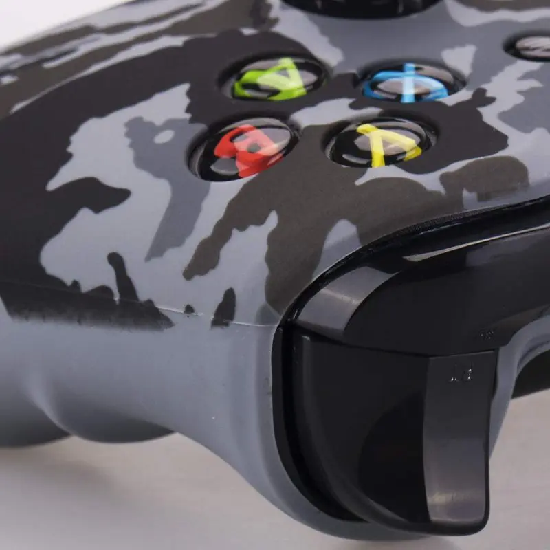 Водопроводный Камуфляжный силиконовый чехол для microsoft Xbox One X и Xbox One S контроллер x 1 с PRO thumb