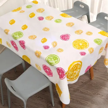 

Christmas Tablecloth 137x137cm PVC Waterproof and Oil Proof Table Cloth For Kitchen Decorative Dining Table Cover Christmas25