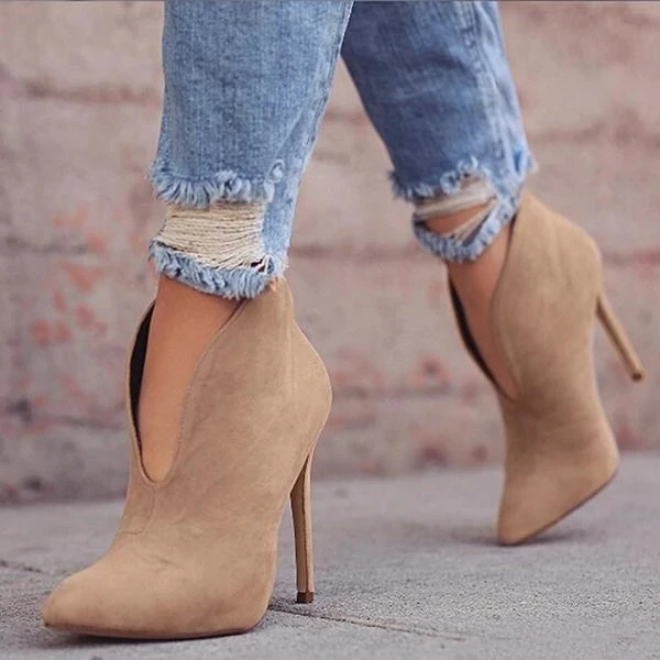 

Adisputent 2019 Fashion Autumn And Winter New Style With Fine Pointed High Heels Martin Boots Boots Leather Boots Women's Boots