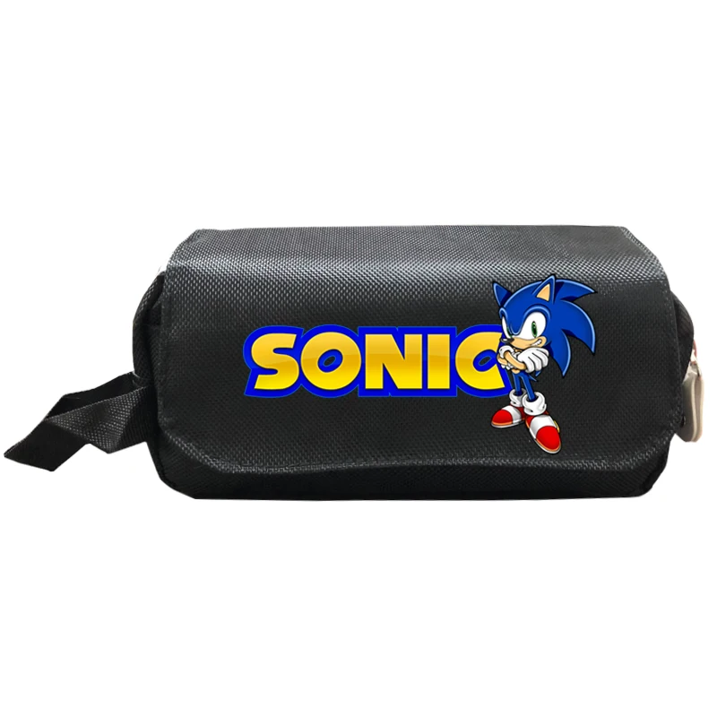Высококачественный чехол для карандашей Sonic Мультяшные школьные сумки книг