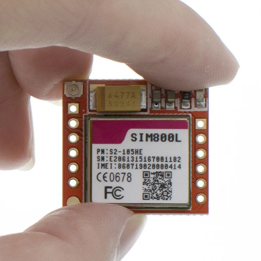 20шт самый маленький модуль SIM800L GPRS GSM карта MicroSIM Core BOard Quad-band ttl последовательный порт