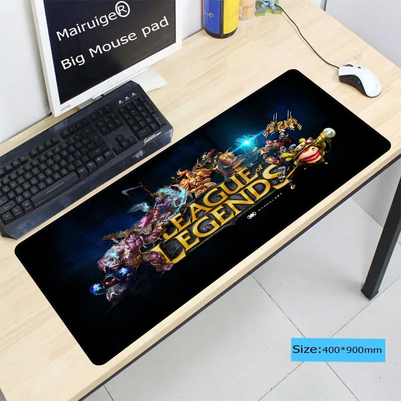  Free Shipping Speed LOL Large Lock Edge Gaming Mouse Pad Computer for League Of Legends Dota CSGO G