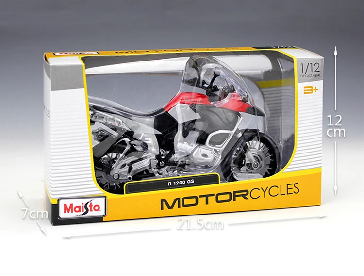 Maisto 1:12 весы bmvr 1200GS металлический литой спортивный гоночный мотоцикл модель мотоцикл