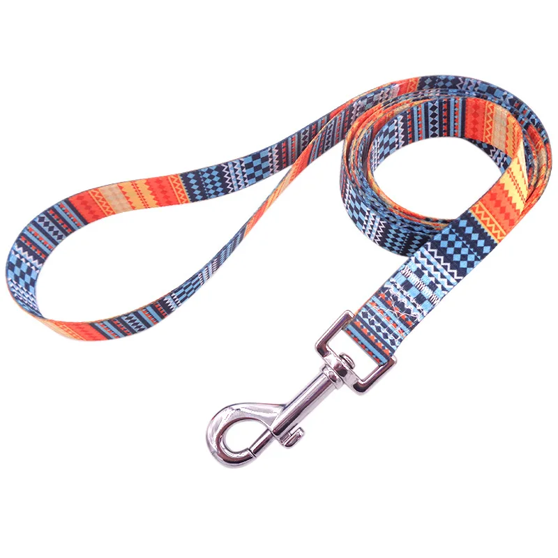 10Styles Pet Leash High Quality Bohemian Printed Dog Leashes Fashion Durable Ethnic Style Leads Rope For Small Medium Large Dogs