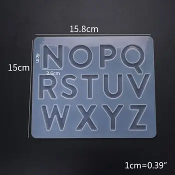 

Crystal Epoxy Resin Mold Letter Numbers Silicone Pendant Casting Mould DIY Craft DXAA