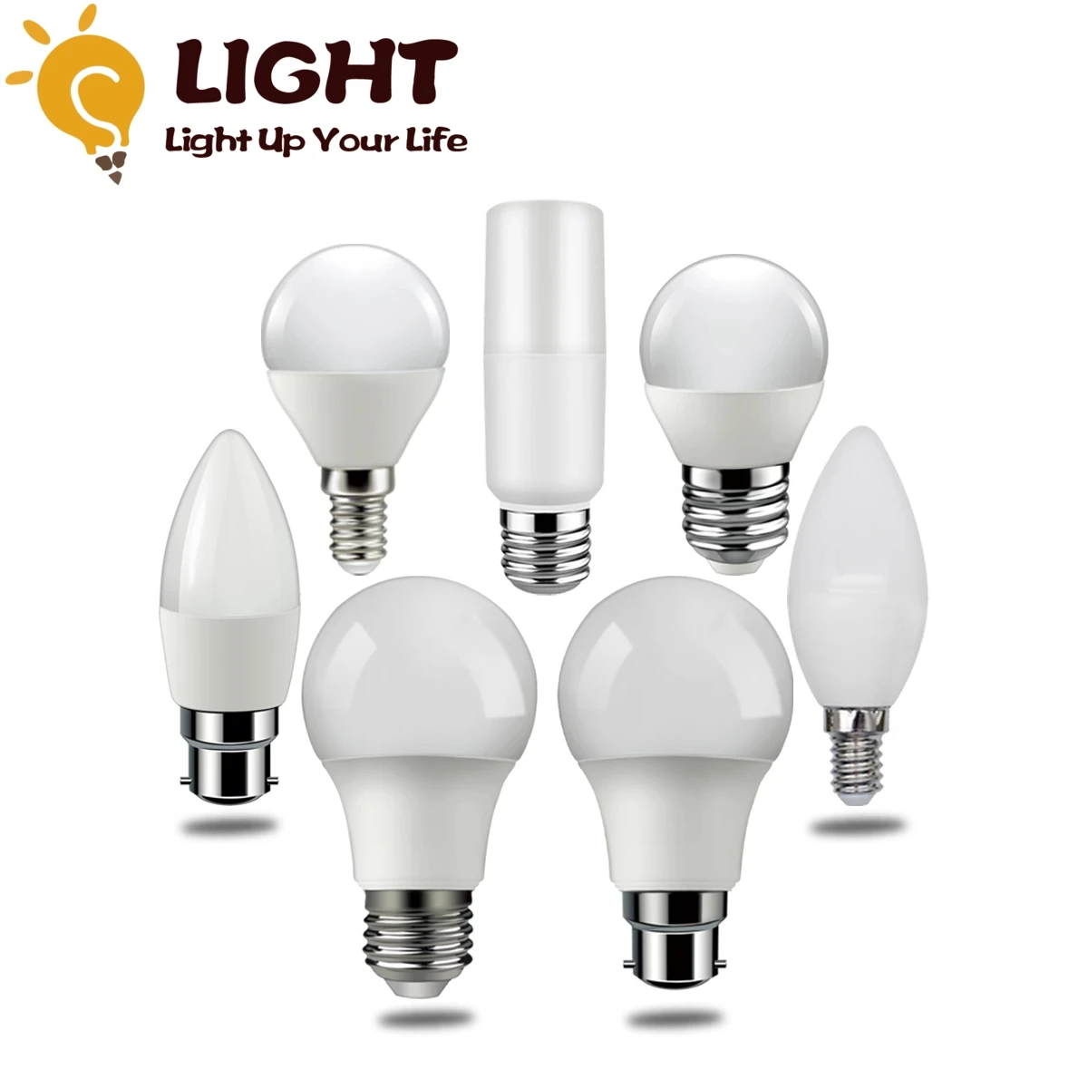 LED 전구 E27 E14 5W 7W 9W Lampada LED 조명 AC 220-240V Bombilla 스포트 라이트 조명 실내 조명에 대 한 차가운/따뜻한 화이트 램프