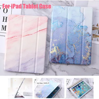 

Marble Tablet Case for ipad 2 3 4 9.7 inch 2017 2018 TPU Leather Cover Stand Auto Sleep Wake up Case for ipad Mini 4 5 3 Fundas