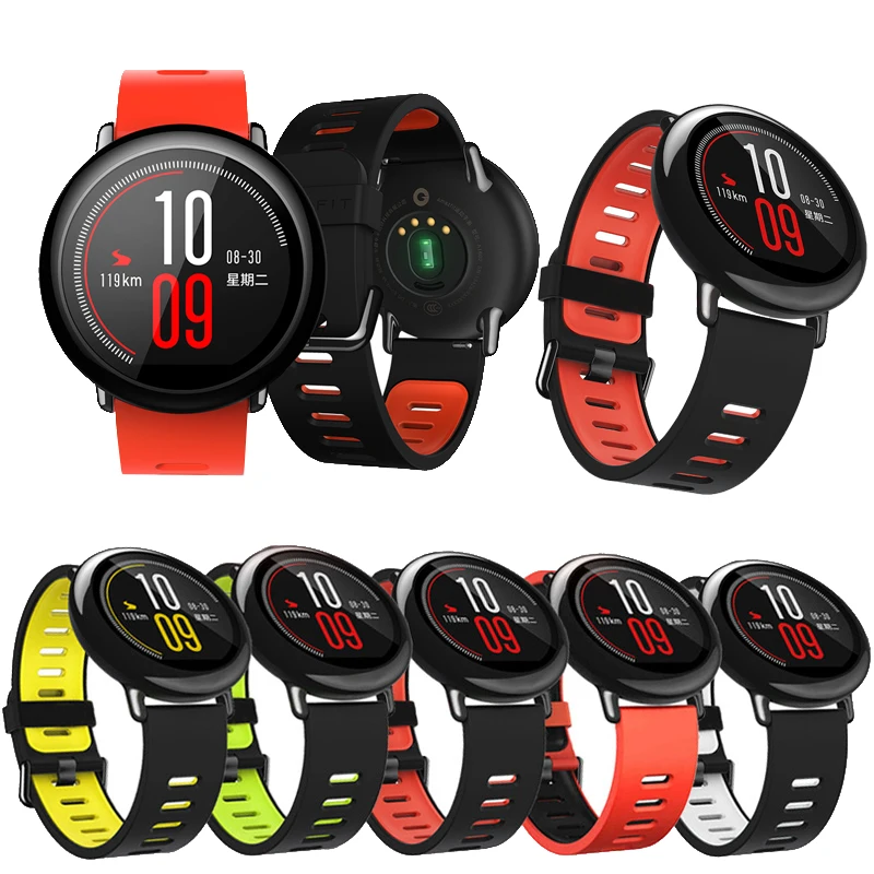 Ремешок на запястье для Xiaomi Huami Amazfit PACE спортивный силиконовый браслет amazfit acessorios