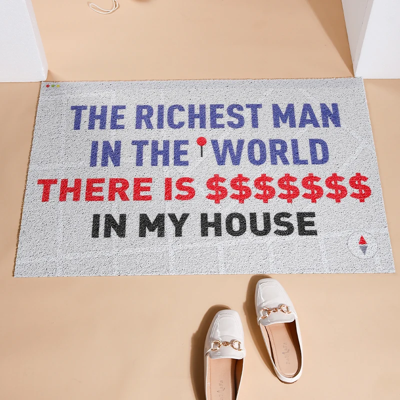 

Creative Pattern Door Mat Carpet Kitchen Mat Bath Mat Hallway Entrance Door Mats Cuttable Custom Non-slip Decor PVC Mats Carpet