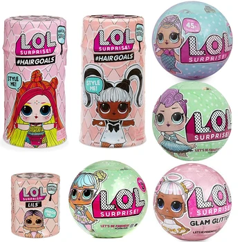 

Original LOL SURPIRSE Dolls 5th Generation HAIR GOALS Magic DIY Random lols dolls Action Figure model Girl's toy gift