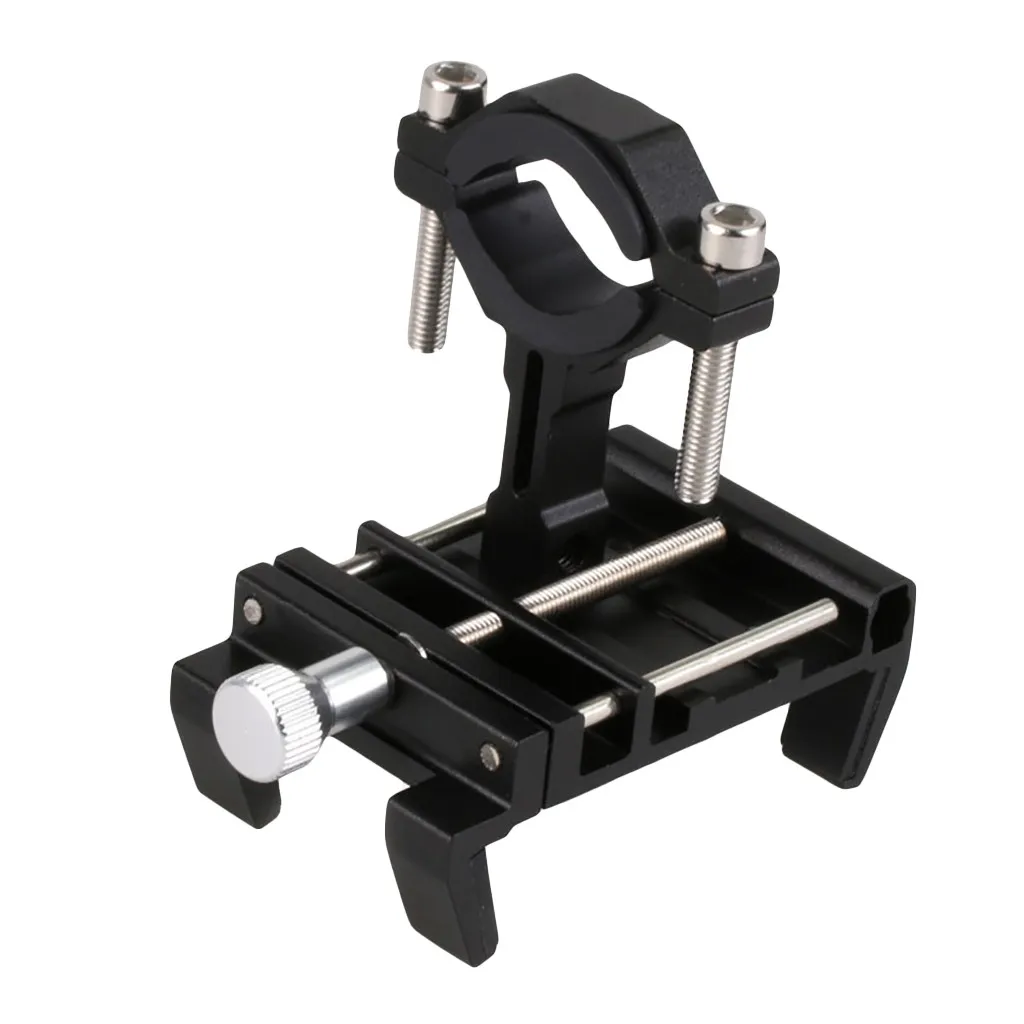 Aluminum Adjustable Bike Mobile Phone Mount Stand For 3.5-6.5 inch Smartphone Bicycle Handlebar Holder Anti-skid silicone