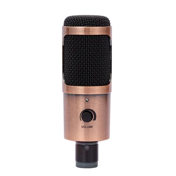 

AMS-Professional USB Condenser Microphone Computer Microphone with Volume Adjusting Microphone For PC Laptop MAC