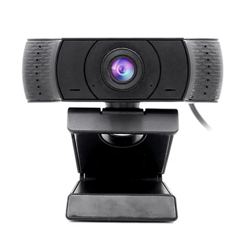 

Webcam 1080P Manual Focus Web Cam 2MP Video Calling Recording Camera USB Web Camera for Desktop Build in Microphone