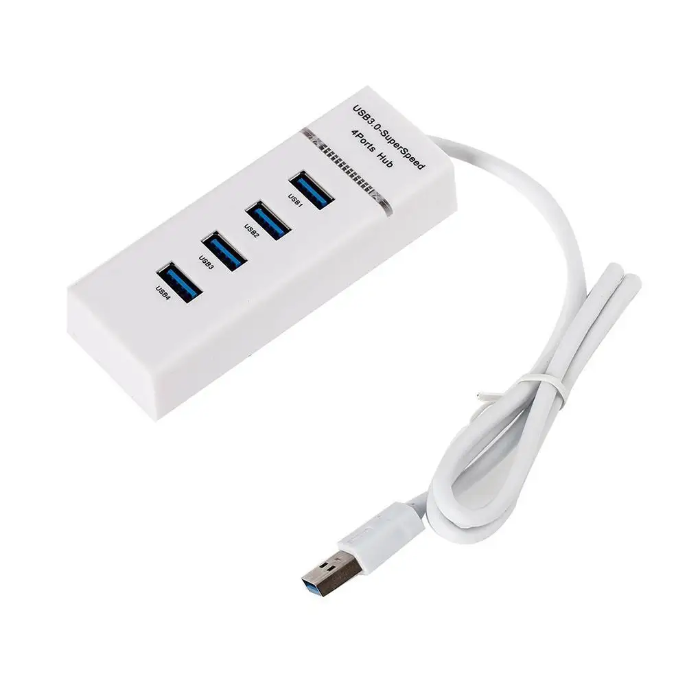 GloryStar usb-хаб мульти-Порты USB дистрибьютор 4 Порты 3,0 usb-хаб - Цвет: white