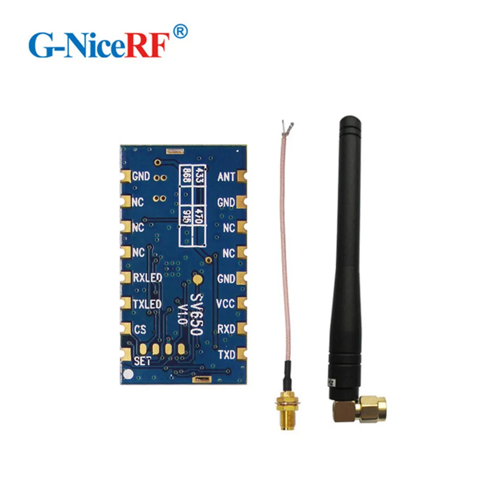 

1 шт. SV650 500mW 433MHz RF модуль для системы дистанционного управления безопасности с 1 шт. Rob антенной для бесплатной доставки