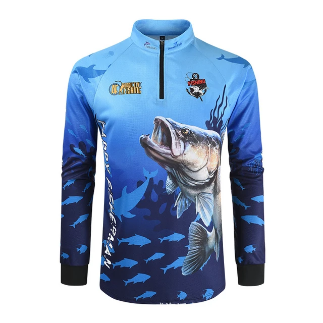 Ultra Thin Quick Dry Long Sleeve Fishing Clothes Summer Men Stand