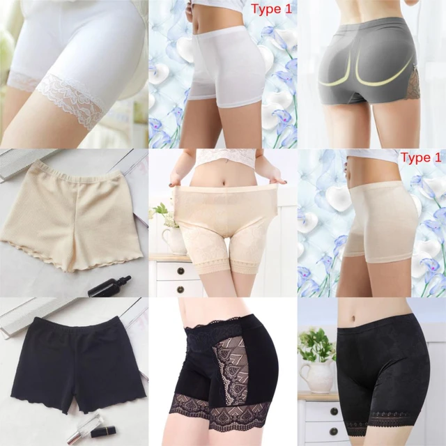 Women Seamless Safety Shorts Pants Nylon High Waist Panties