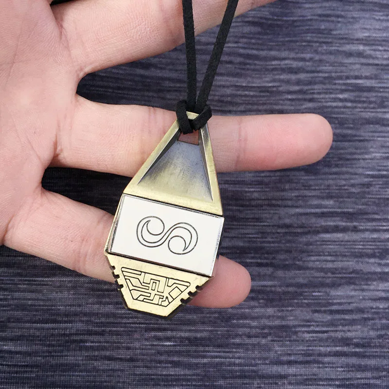 Аниме Digimon Цифровой Монстр магнит Digimon Эволюция значок Ожерелье косплей ювелирные изделия подарок для коллекции - Окраска металла: Destiny