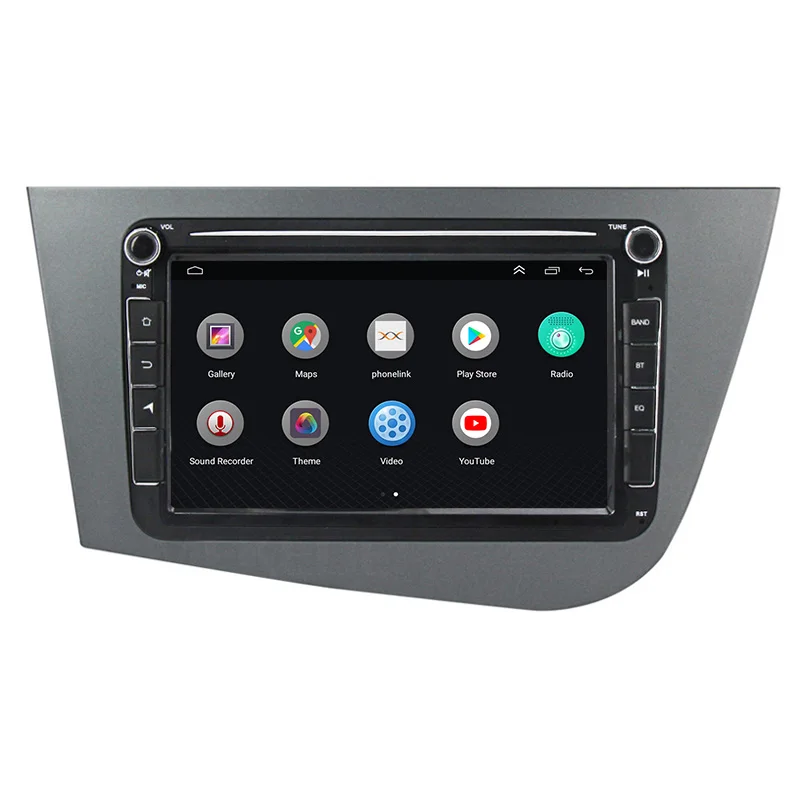 Android 8inch 2din For Seat Leon MK2 2005 2006 2007 2008-2012 Radio GPS Car Multimedia Player BT WIFI carplay DAB+ DVR