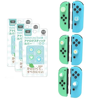 

Animal Crossing Cat Paw Bear Leaf Flower Thumb Stick Grip Cap Joystick Cover For Nintend Switch NS Lite Joy-con Controller Case