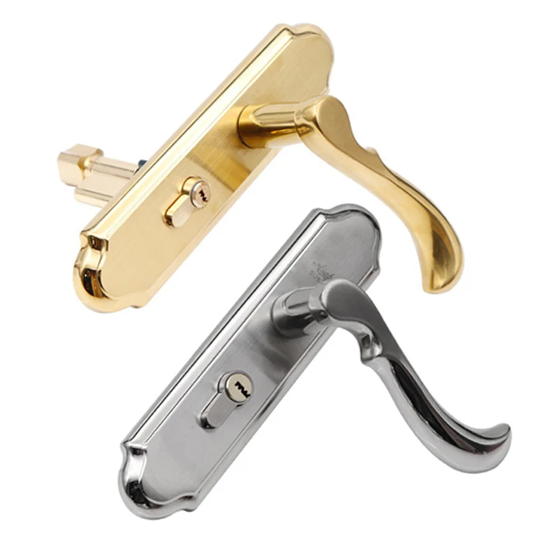 

Stainless Sliding Door Lock Set Bath Handle Locks Keyed Door Security Home Kitchen Bathroom Door Lock