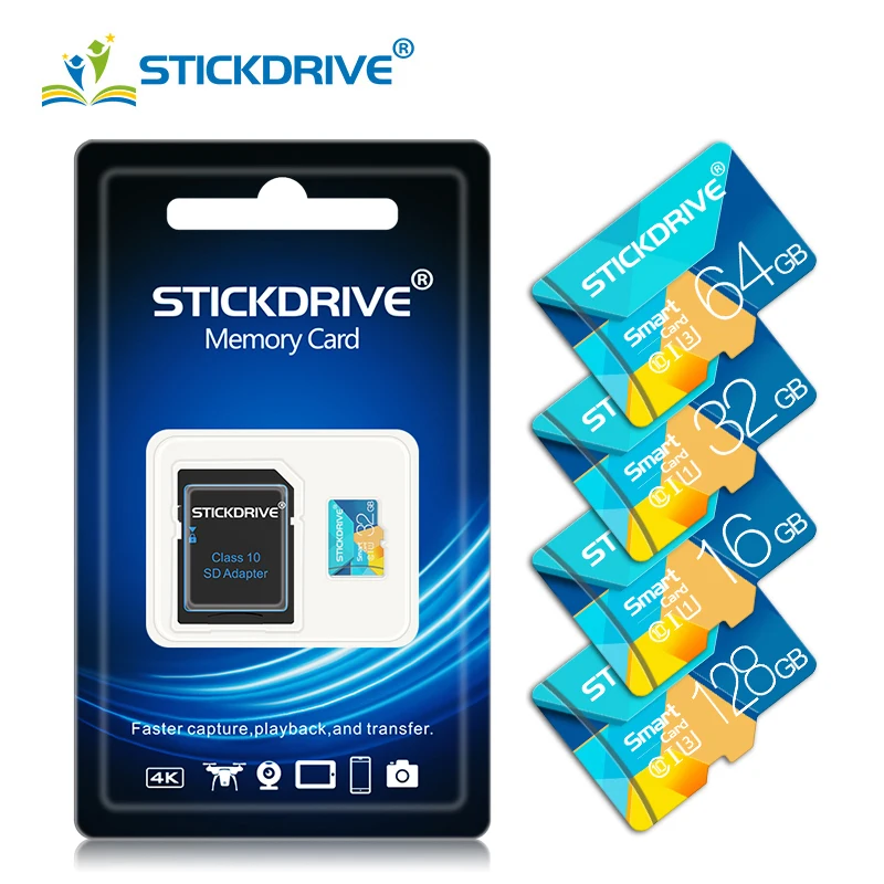 Карта Micro sd 16 ГБ 32 64 128 SDXC/SDHC карта флэш памяти класса 10 для смартфона с бесплатным