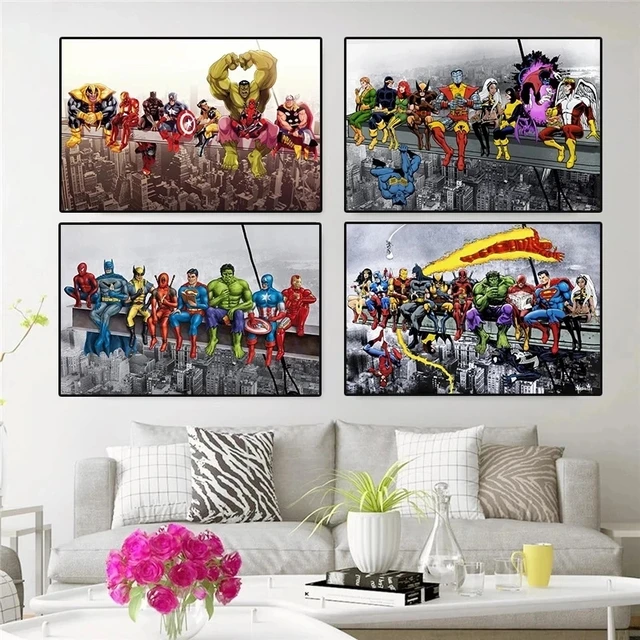 Disney marvel quadros em tela vingadores superheoro filme cartaz de  impressão vingadores: endgame arte da parede imagem para decoração de casa  - AliExpress