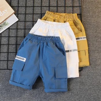 

Boys Shorts 2020 Summer New Cotton Children's Sports and Leisure Overalls Children Wear Thin Section Loose Low Waist Shorts