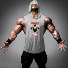 Гимнастическая нательная майка для мужчин Фитнес Спортивная майка Одежда брендовые модные хлопчатобумажные рубашки без рукавов майки топы Бодибилдинг тренировки