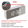 Table Clock Alarm Clock Snooze LED Digital Mirror Clock Time Temperature Large Electronic Display Rectangle Digital Desk Clock ► Photo 2/6