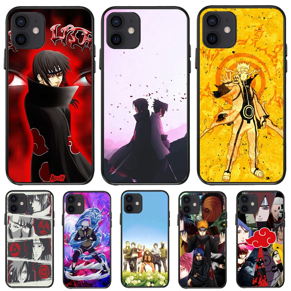 Чехол для телефона с аниме Наруто IPhone 11 12 13 Pro Max 6s 7 8 Plus SE2020 X XR XS мультяшный чехол