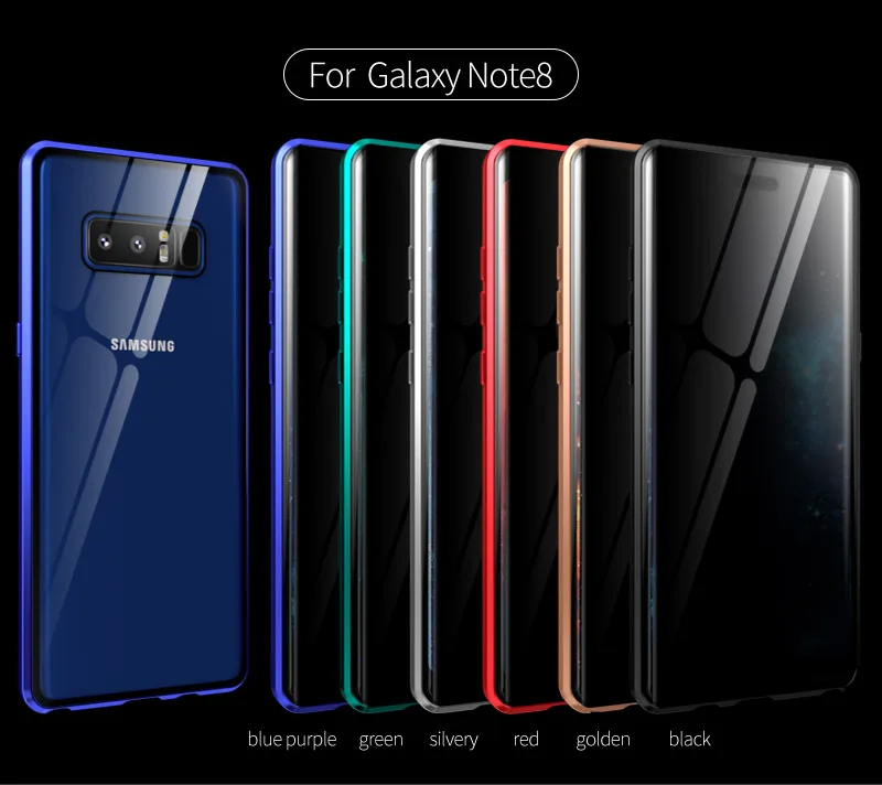Чехол для телефона для samsung Galaxy Note 10 Pro 9 8 металлическое магнитное закаленное стекло чехол для samsung Note 10 Plus чехол capa