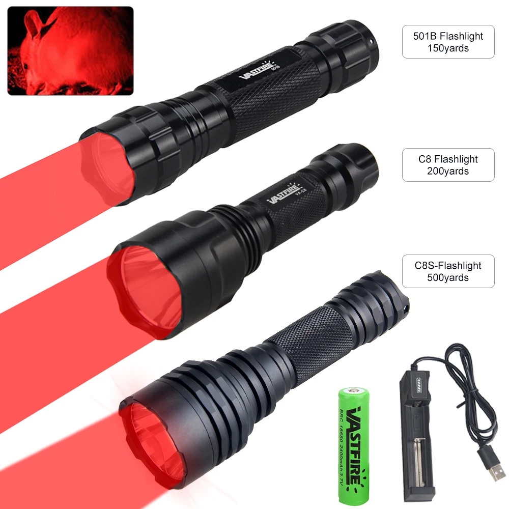 Description Picture 6 of itemGreen Tactical Hunting Flashlight Red Green White Flashlight 1-Mode Torches Rechargable Rifle Scope Mount Remote Pressure Switch