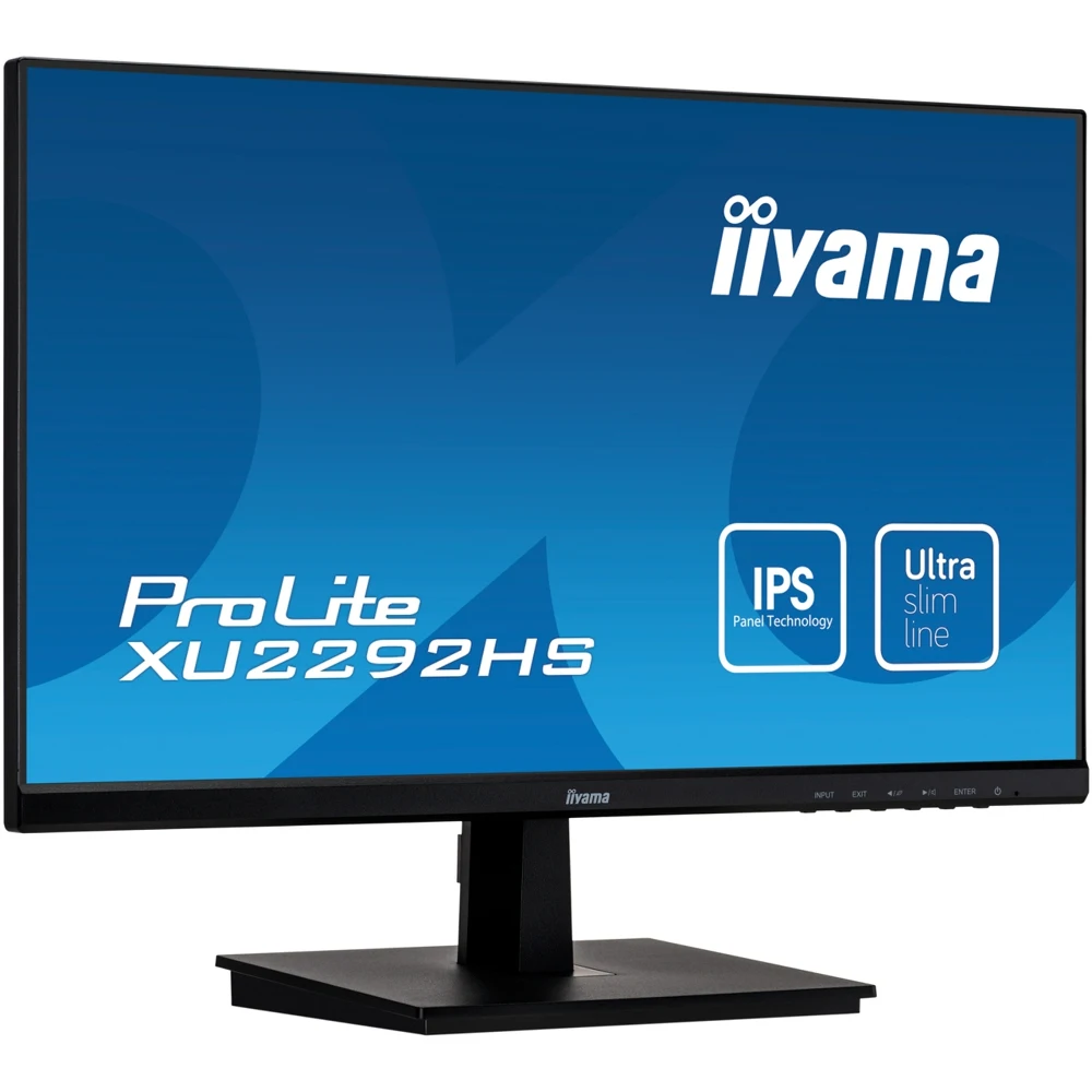 Монитор Iiyama 21.5" ProLite XU2292HS-B1 черный IPS LED 4ms 16:9 HDMI DisplayPort M/M Mat 1000:1 250