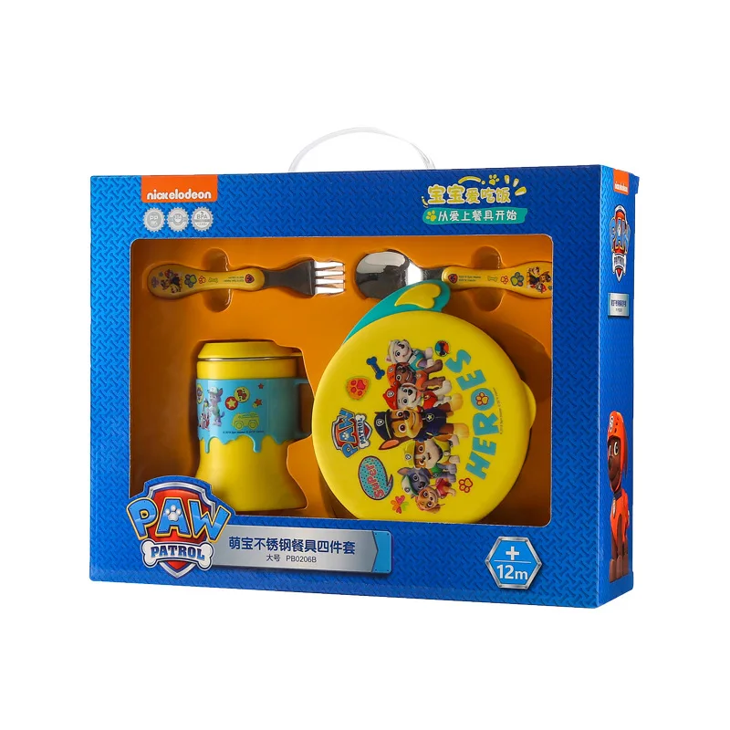 Paw Patrol университетский рабочий детский набор посуды Spork 304 из нержавеющей стали пищевая добавка для еды на присоске чаша подарок на заказ