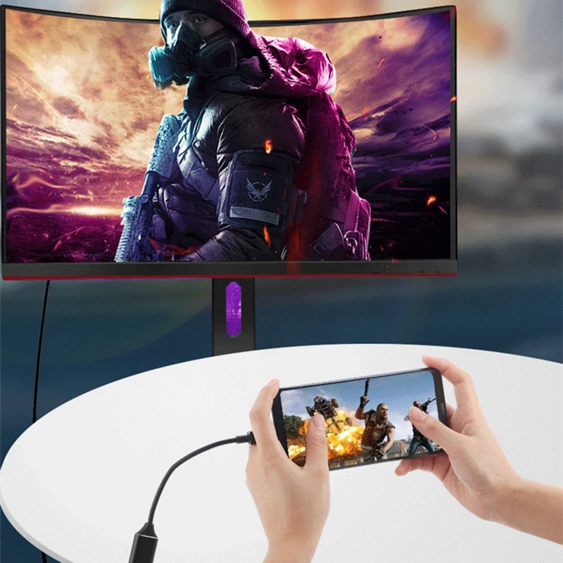 Usb C к Hdmi адаптер, Uni Usb type-C к Hdmi адаптер [Thunderbolt 3 совместимый] для Macbook Pro //, Macbook IPad P