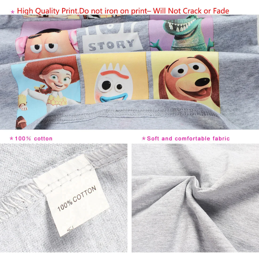 Toy Story/футболка 4 лет летняя футболка топы с короткими рукавами в стиле фильма, Толстовка футболки для девочек и мальчиков детская повседневная спортивная одежда