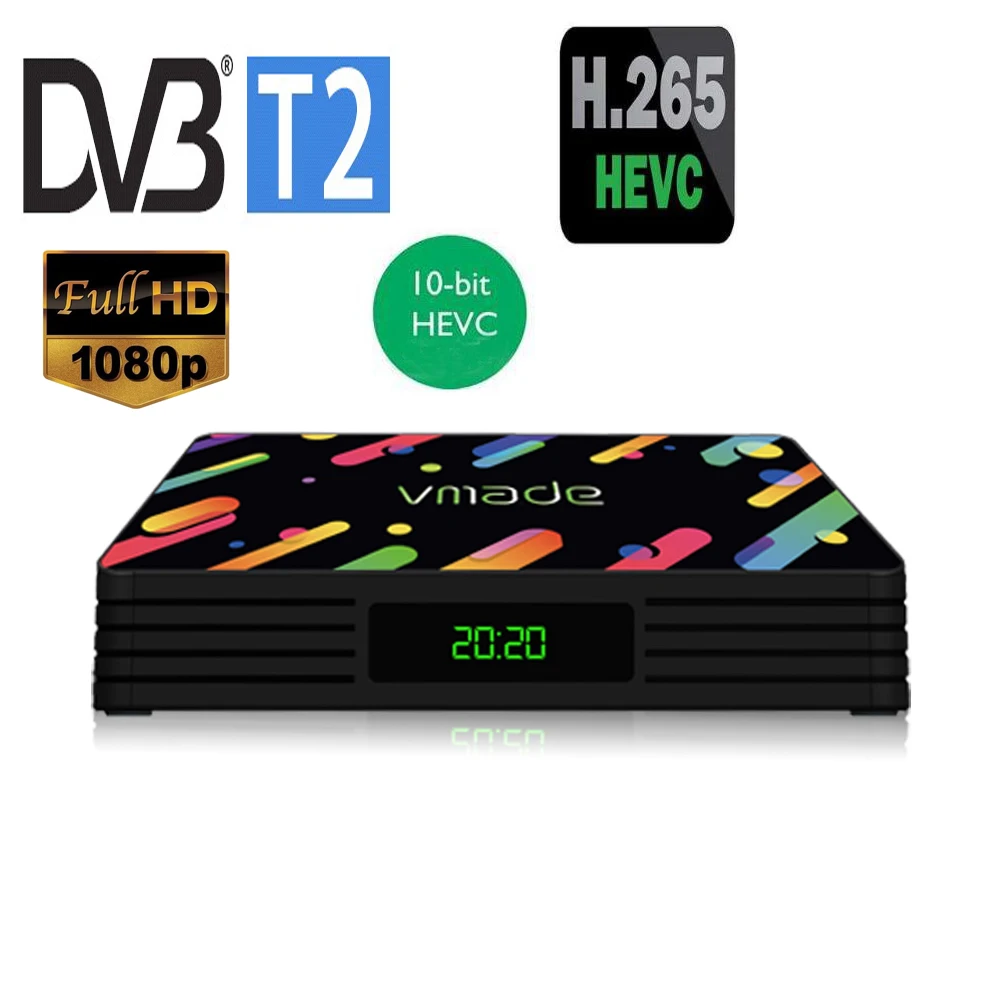 Decodificador de tv hd 1080p Dvb t2 Hevc 1080p Sintonizador Usb Wi-fi H265 Dvb t2