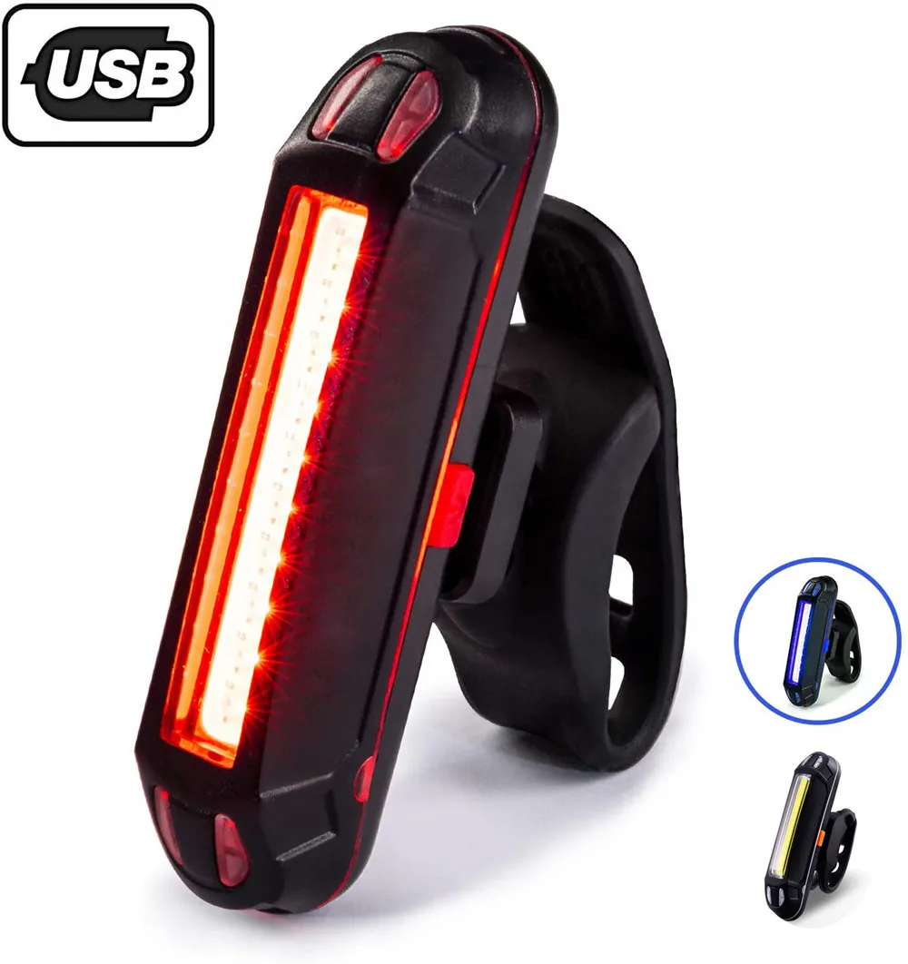 

2300LM Bike Rear Cycling Tail Light USB Rechargeable LED Safety Light for Bicycle Waterproof 6 Light Modes Fits on Any Road Bike