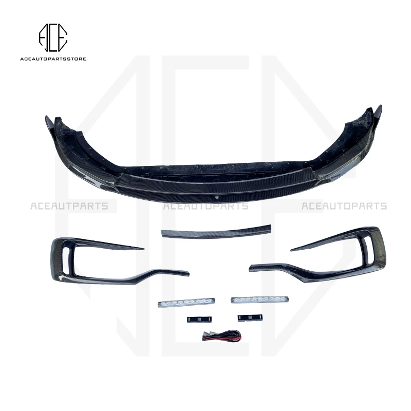 

New Arrivals Fit For Maserati Levante 2016-2019 Front Bumper Lip Chin Spoiler Carbon Fiber Auto Accessories Decoration