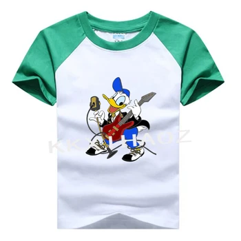 

Summer Girls Boys Duck Cartoon TShirt Mouse Donald Short Sleeve Kids T-shirt Children's Clothes boys t shirt