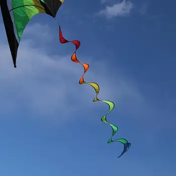 

Kite Tail Windsock Ripstop Nylon Fabric Wind Spinner Garden Decor Kite Flying Outdoor Accessory