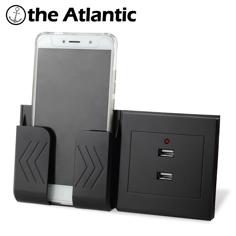 최고의 4 포트 USB 포트 3.5A 벽 충전기 어댑터 EU 플러그 소켓 전원 콘센트 패널 접지 전기 벽 충전기 어댑터 충전