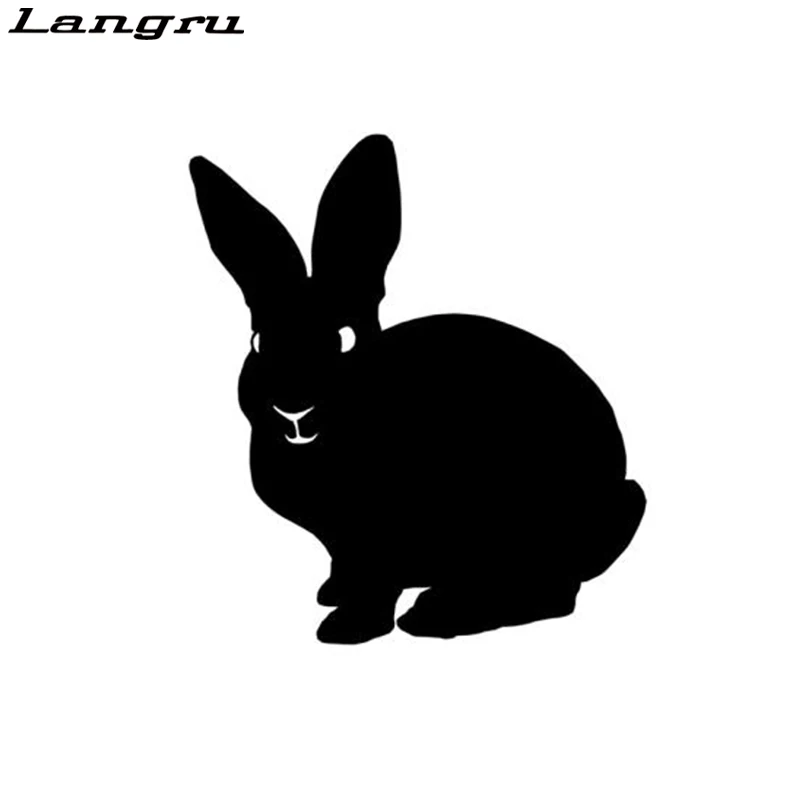 Langru Wise Bunny наклейка на кролика виниловая Милая автомобиль с животными для окна